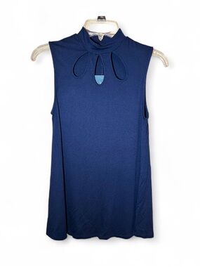 New ModCloth Blue Chic Peek Keyhole Tunic Size women’s small